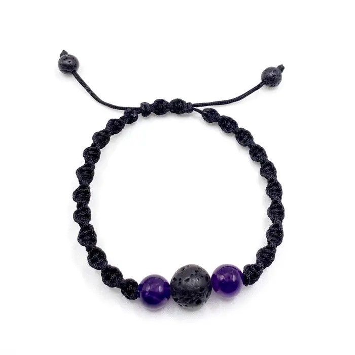 Bracelet Torsadé - Améthyste