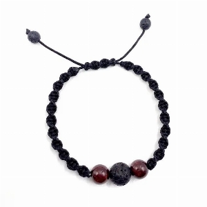 Bracelet Torsadé - Grenat