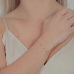 BRACELET LILY OR