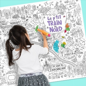 COLORIAGE GÉANT LE PETIT TRAIN DU NORD