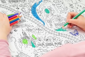 COLORIAGE GÉANT LE PETIT TRAIN DU NORD