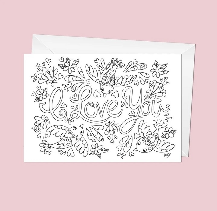 CARTE A DESSINER LOVE