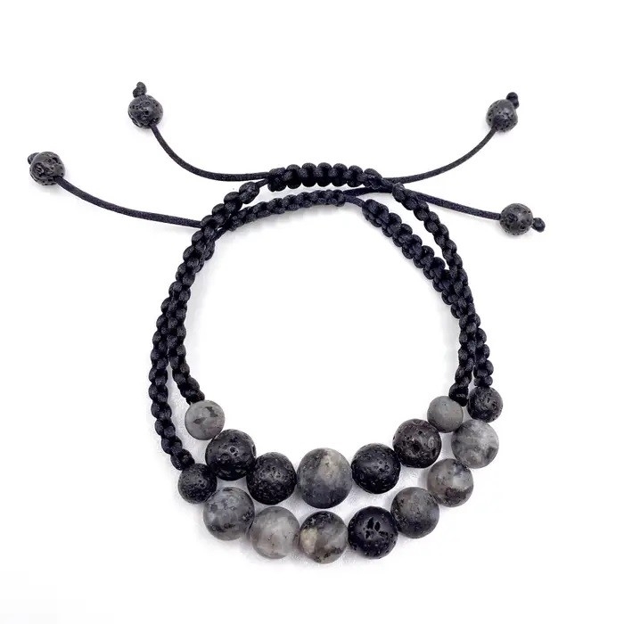 BRACELET DUO LABRADORITE