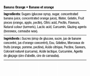 BONBONS - BANANE ET ORANGE