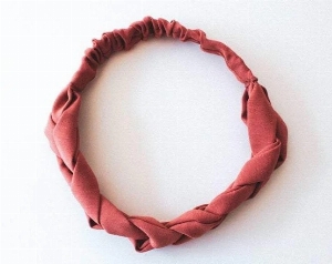 BANDEAUX TRESSÉS - VIEUX ROSE