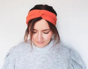 Bandeaux à tige - Orange brulé