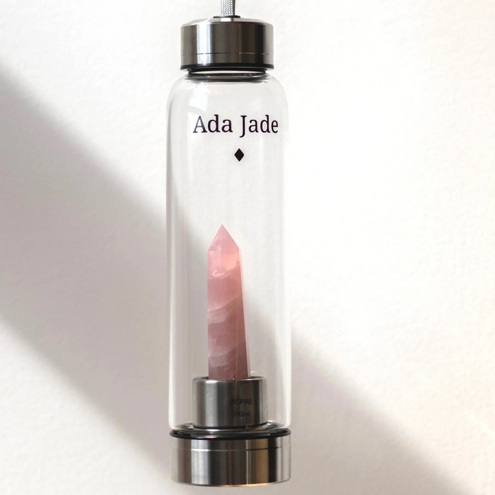 Bouteille en acier inoxydable - Quartz Rose