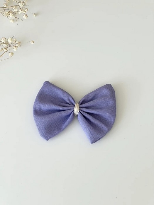 Boucle sur pincette - Violette
