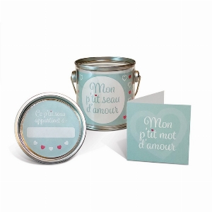 Mon p'tit seau d'amour - Turquoise