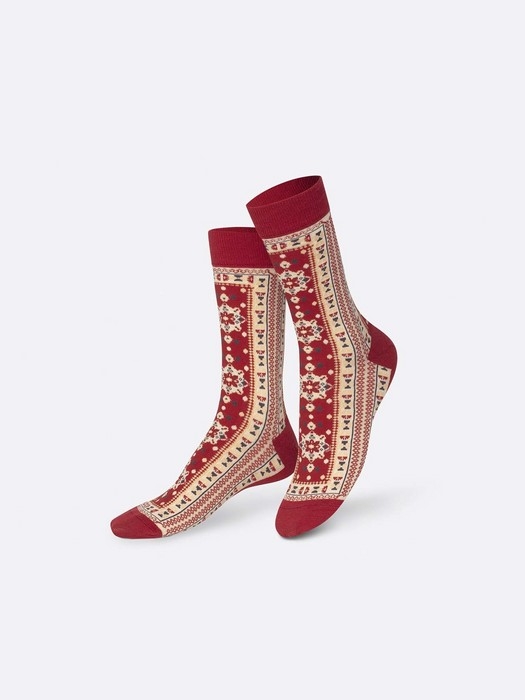 Bas tapis de chez mamie - Rouge