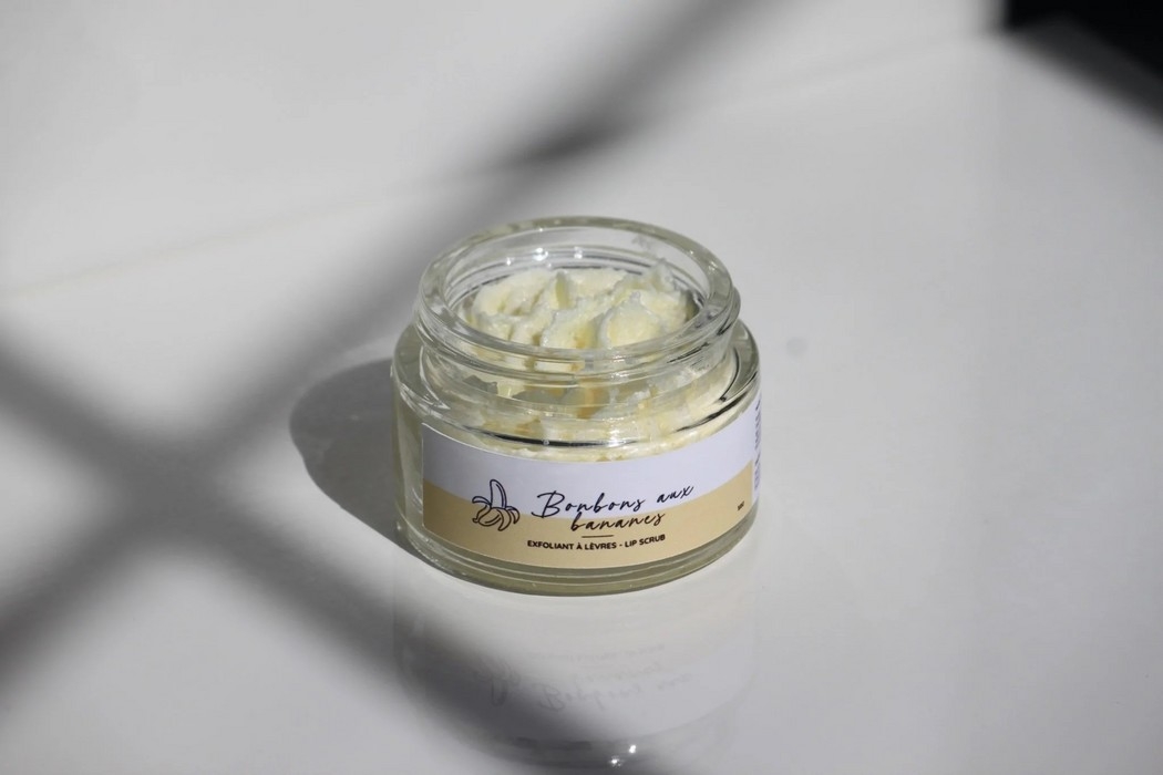 Exfoliant à lèvres - Bonbons aux bananes