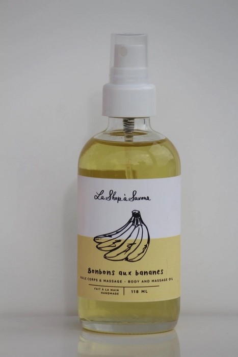 Huiles corps & massage - Bonbons aux  bananes