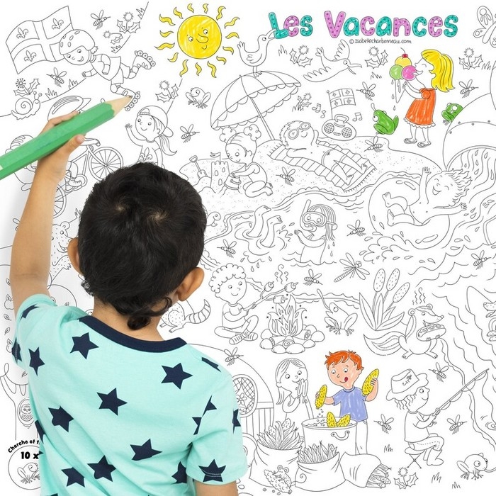Coloriage Géant - Les Vancances