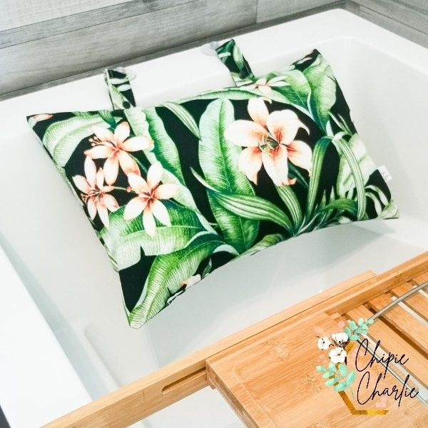 Coussin de bain - Fleur et Feuillage