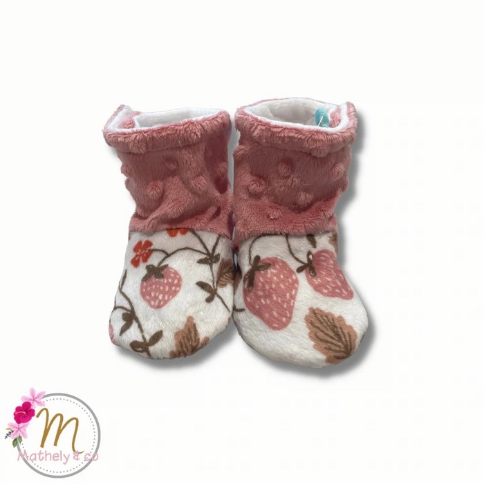 Pantoufles 6-12mois - Fraises