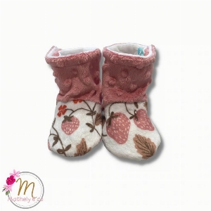 Pantoufles 6-12mois - Fraises