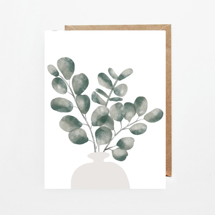 Cartes souhaits - Bouquet Eucalyptus