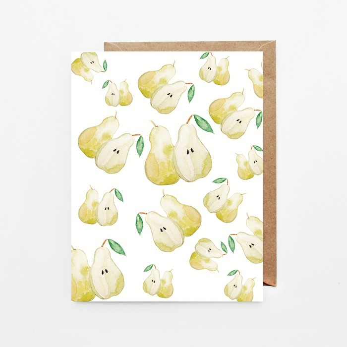 Cartes souhaits - Poires