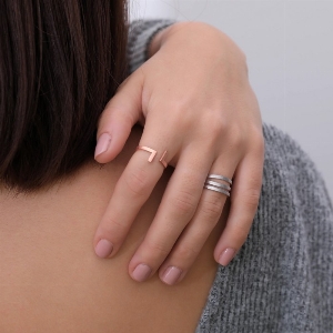 Bague Teagan Rose Ajustable