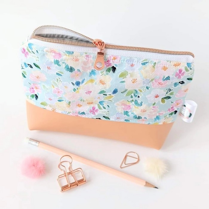 Pochette Transport 1 Zip - Mini Fleurs