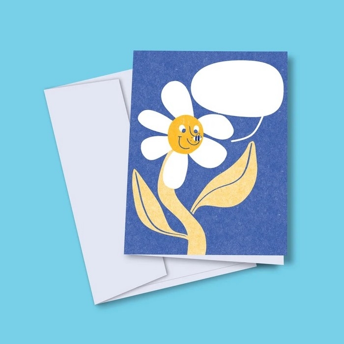 Cartes Souhaits - Marguerite