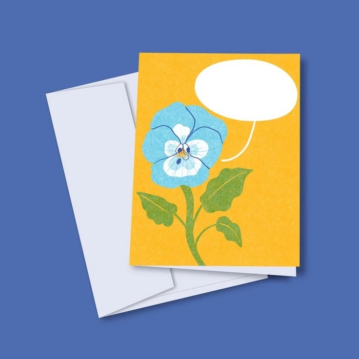 Cartes Souhaits - Fleur