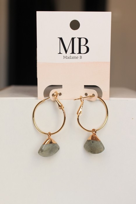 Boucle d'oreilles - Labradorite