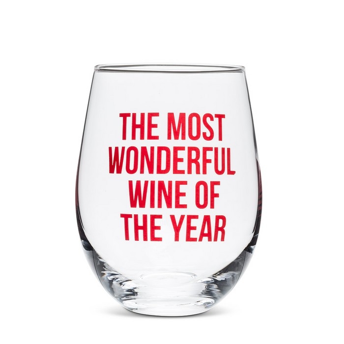 Verre à vin sans pied - temps des fêtes