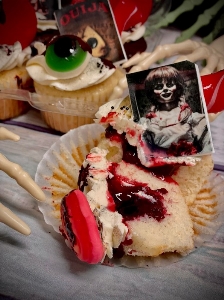 Ensemble Cupcakes Ensanglenté Halloween