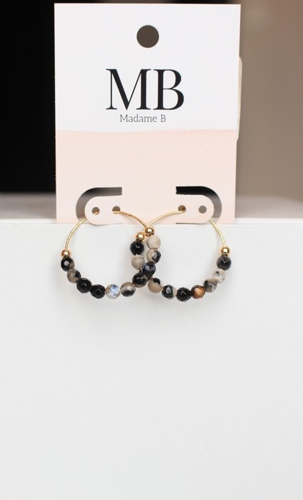 Boucles d'oreilles - Agate de feu