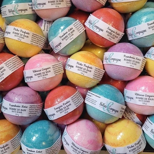 Bombe de bain ronde - Pêche parfaite
