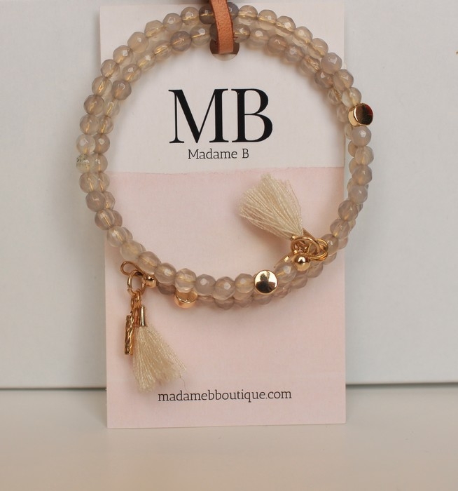 Bracelet - Agate, inox