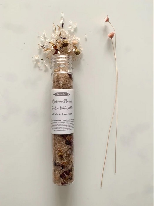 Sel de bain jardin de fleurs