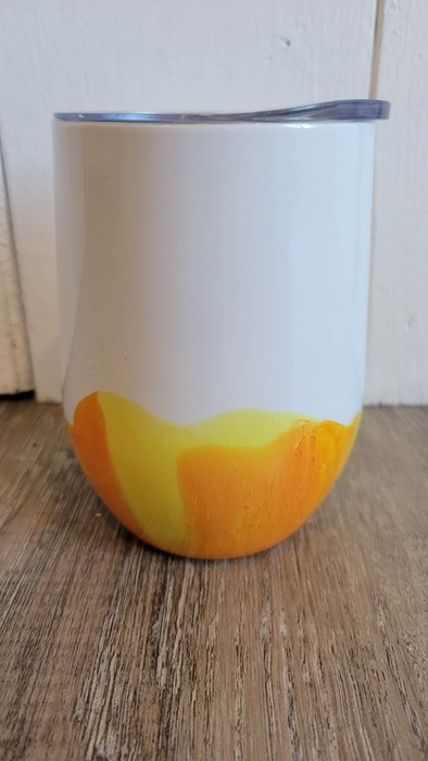 Verre Inox - Jaune Orangé