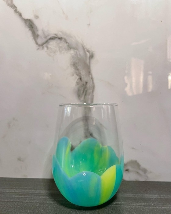 Verre - Turquoise Jaune