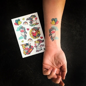 Tatouage temporaire - Licornes