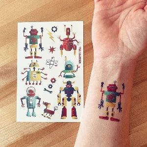 Tatouages temporaires - Robots