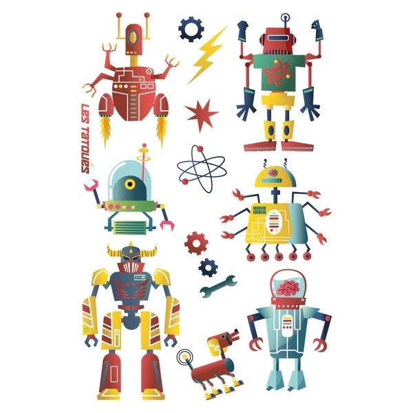 Tatouages temporaires - Robots