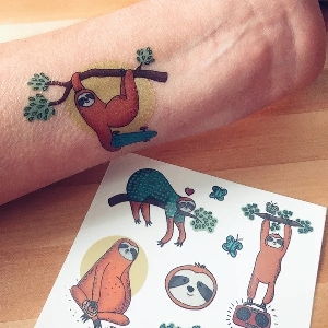 Tatouages temporaires - Paresseux