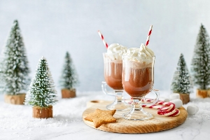 Chocolat Chaud Menthe - Canne de Noël