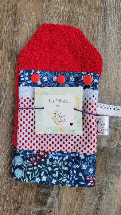 La Mitzz - Rouge à fleur bleu