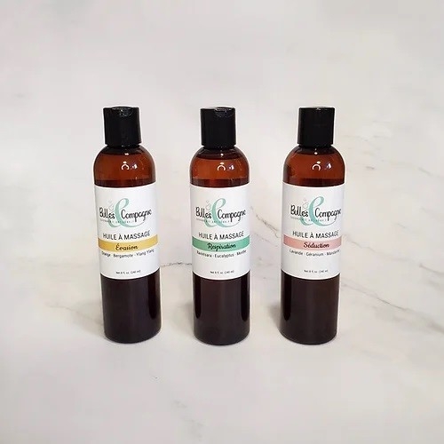 Huile à massage - Séduction - Lavande, Géranium, Mandarine