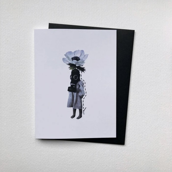 Carte de souhaits "Quand je pourrai respirer les fleurs"