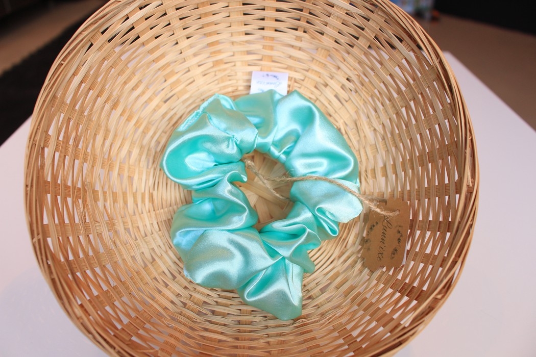 Chouchou - Satiné vert pastel