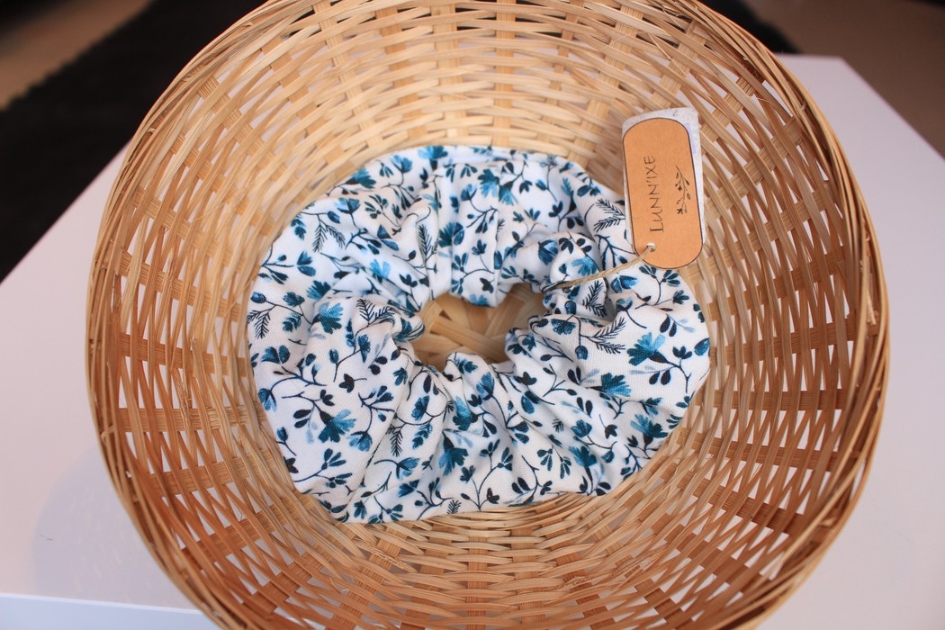 Chouchou XXL - Petites feuilles vertes