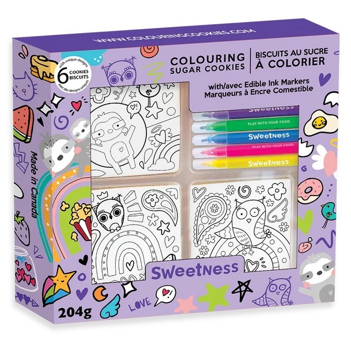 Biscuits à colorier - Ensem. 6 - Doodles