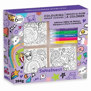 Biscuits à colorier - Ensem. 6 - Doodles