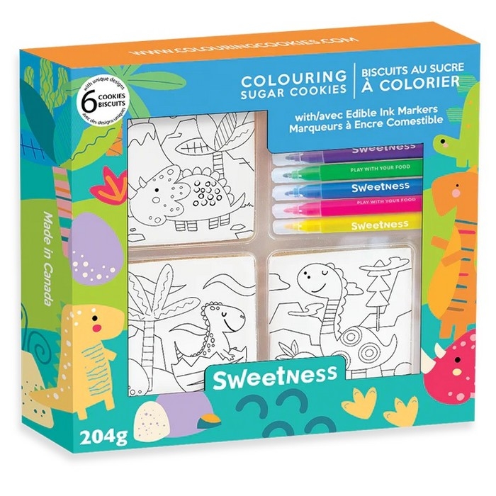 Biscuits à colorier - Ensem. 6 - Dinosaures