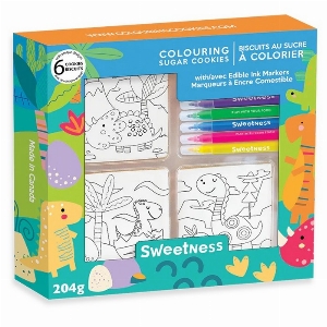 Biscuits à colorier - Ensem. 6 - Dinosaures