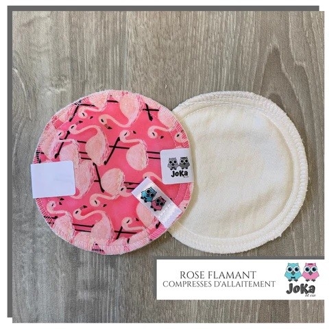 Compresse d'allaitement - Flamant Rose